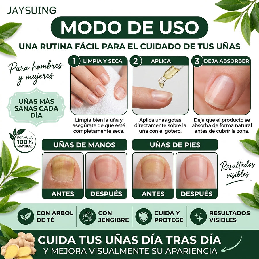 Aplicando JaySuing sobre la uña